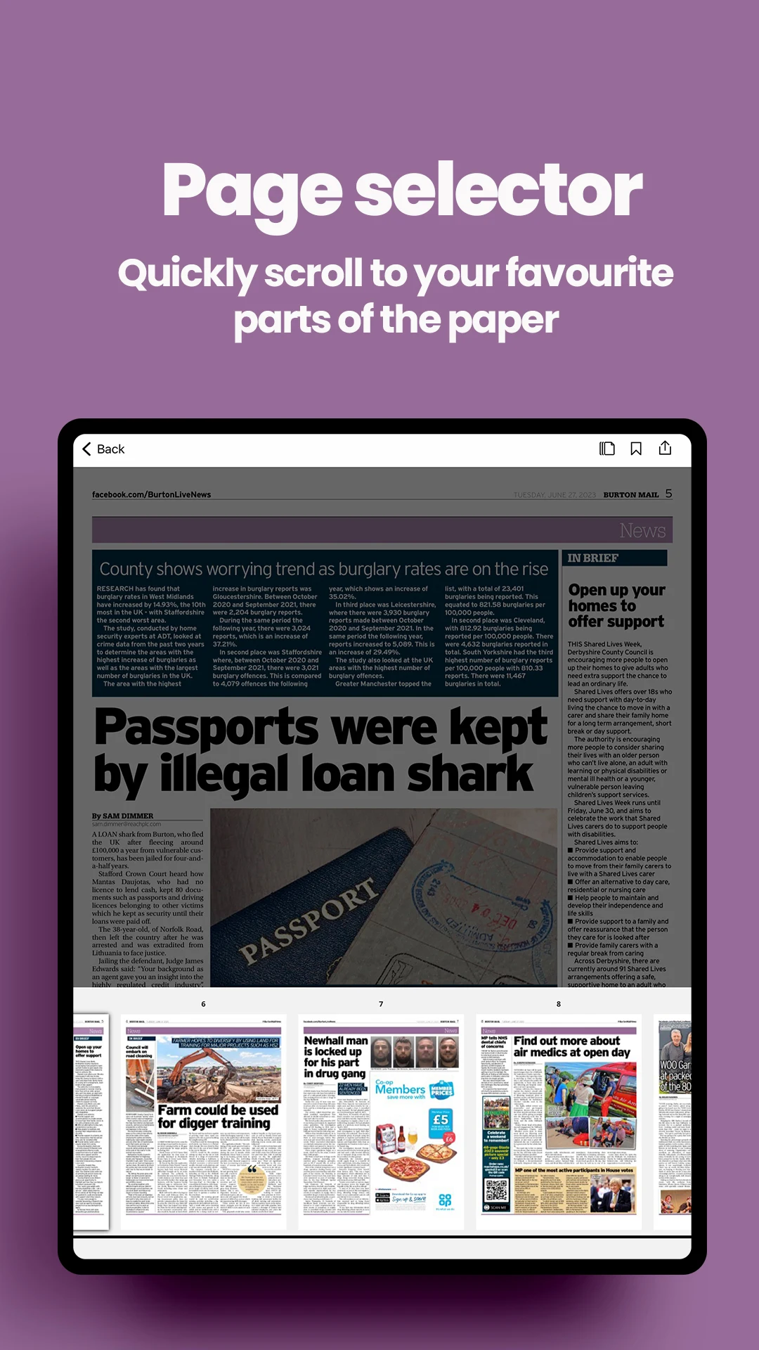 Burton Mail Newspaper screenshot